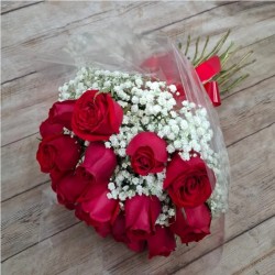 Buquê Doce Desejo C/ 20 Rosas Vermelhas